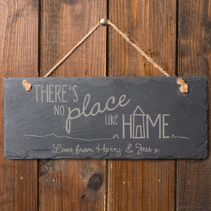 Personalised Hanging Slate Sign - There