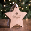 Personalised Hanging Wooden Star - Snowflake