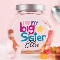 Personalised Haribo Sweet Jar - Big Sister