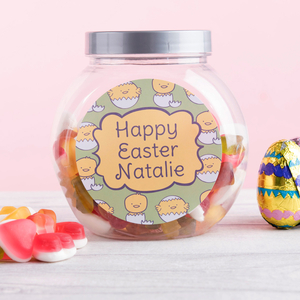 Personalised Haribo Sweet Jar - Chicks Hatching