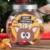 Personalised Haribo Sweet Jar - Christmas Reindeer