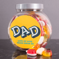 Personalised Haribo Sweet Jar - Dad