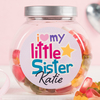 Personalised Haribo Sweet Jar - Little Sister