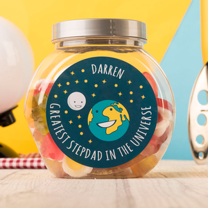 Personalised Haribo Sweet Jar - Stepdad Universe