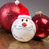 Personalised Hatty Santa Bauble