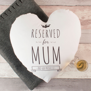 Personalised Heart Cushion - Reserved For Mum