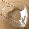 Personalised Heart Glass Bowl - Family Name