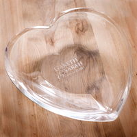 Personalised Heart Glass Bowl