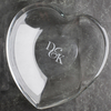 Personalised Heart-Shape Glass Bowl - Couples Initials