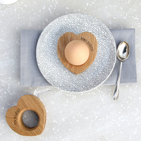 Personalised Heart-Shaped Egg Cups