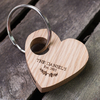 Personalised Heart-Shaped Keyring - Family Name