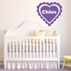 Personalised Heart Wall Sticker