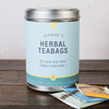 Personalised Herbal Tea Tin - Blue & Yellow