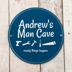 Personalised Heritage Blue Plaque - Man Cave