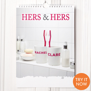 Personalised Hers and Hers Calendar