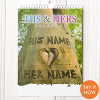 Personalised His and Hers Calendar - 2nd Edition