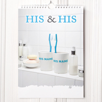 Personalised His and His Calendar
