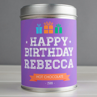 Personalised Hot Chocolate - Happy Birthday