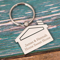 Personalised House Key Ring - Any Message
