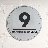Personalised House Number Plaque