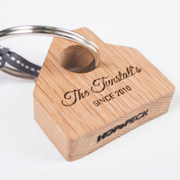 Personalised House Shaped Keyring