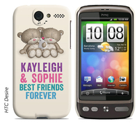 Personalised HTC Phone Cover - Hugs - Best Friends Forever