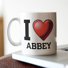 Personalised I Love Mug