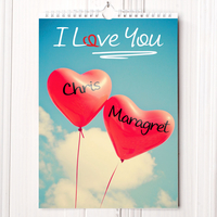 Personalised I Love You Calendar - 1st Edition