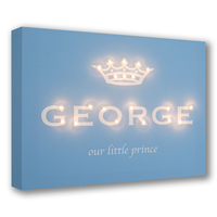 Personalised Illuminated Canvas - Our Little Prince
