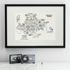 Personalised Illustrated Musical Map Of London