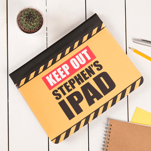 Personalised iPad Case - Keep Out