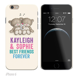 Personalised iPhone Cover - Hugs - Best Friends Forever