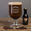 Personalised Irish Coffee Glass With Baileys Miniature - Happy Birthday