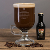 Personalised Irish Coffee Glass With Baileys Miniature - Hot and Strong