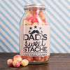 Personalised Jar Of Rhubarb & Custard Sweets - Dad