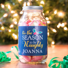 Personalised Jar Of Rhubarb & Custard Sweets - 