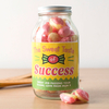 Personalised Jar Of Rhubarb & Custard Sweets -Sweet Taste Of Success