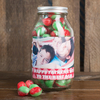 Personalised Jar Of Rosy Apple Sweets - Best Dad Photo Upload