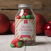 Personalised Jar Of Rosy Apple Sweets - Merry Christmas