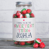 Personalised Jar Of Rosy Apple Sweets - Sweetest Thing