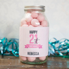 Personalised Jar Of Strawberry Bon Bons - 21st Birthday