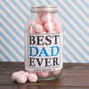 Personalised Jar of Strawberry Bon bons - Best Dad Ever