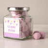 Personalised Jar of Strawberry Bon Bons - Thank You Bunting