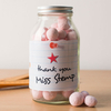 Personalised Jar of Strawberry Bon Bons - Thank You Teacher