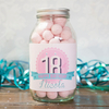 Personalised Jar Of Strawberry Bonbons - 18th Birthday