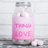 Personalised Jar Of Strawberry Bonbons - A Little Thing Called Love