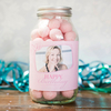 Personalised Jar Of Strawberry Bonbons - Birthday Photo Upload