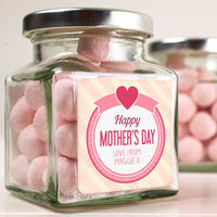 Personalised Jar Of Strawberry Bonbons - Mother