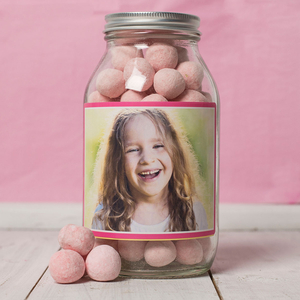 Personalised Jar Of Strawberry Bonbons - Photo