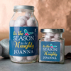 Personalised Jar Of Strawberry Bonbons - Season To Be Naughty